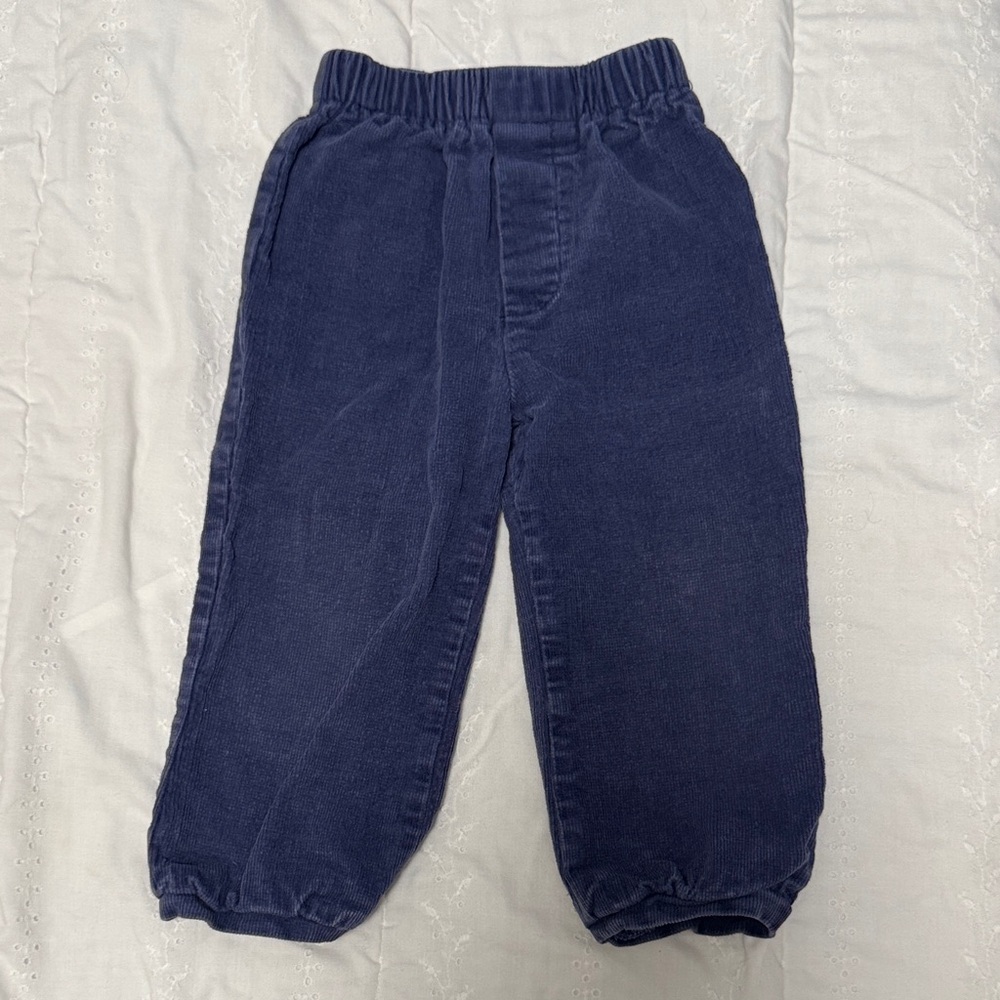Little English Navy Corduroy Panta